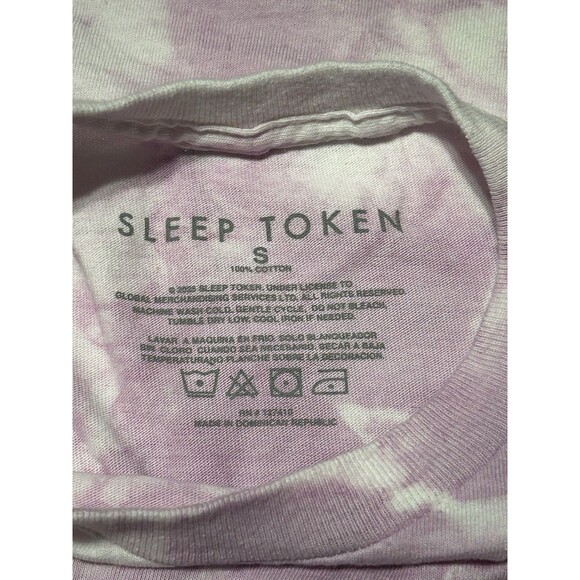 Sleep Token Band T-Shirt Small Tie Dye Pink Moon Graphic Tee Metal Alt Rock - Picture 3 of 3